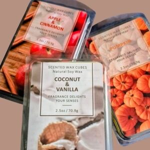 Scented Wax Cubes - Coconut & Vanilla, Pumpkin